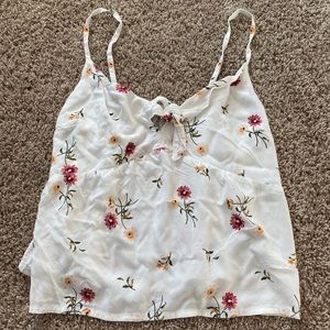 Floral hollister tank!